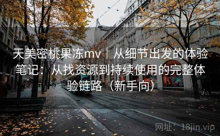 天美密桃果冻mv|从细节出发的体验笔记:从找资源到持续使用的完整体验链路(新手向) 天美密桃果冻mv|从细节出发的体验笔记:从找资源到持续使用的完整体验链路(新手向)