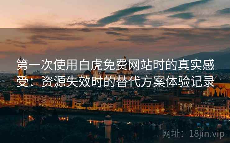 第一次使用白虎免费网站时的真实感受：资源失效时的替代方案体验记录