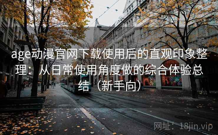 age动漫官网下载使用后的直观印象整理：从日常使用角度做的综合体验总结（新手向）